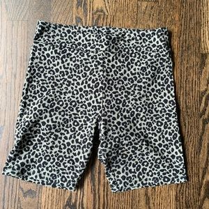 Cheetah biker shorts
